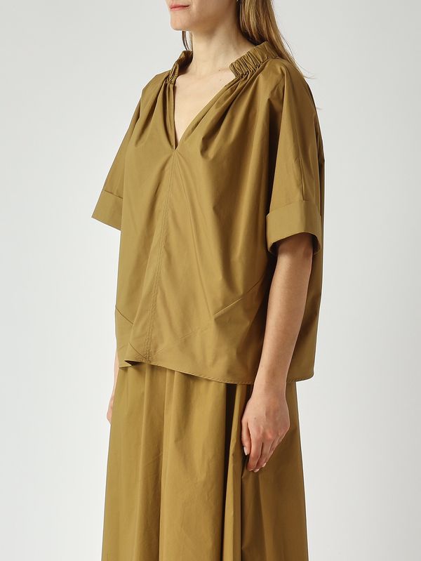 3. Blusa donna in cotone Tabacco Meimeij m6pa07