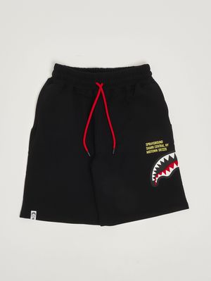 1. Kinder-Sweatshorts Schwarz