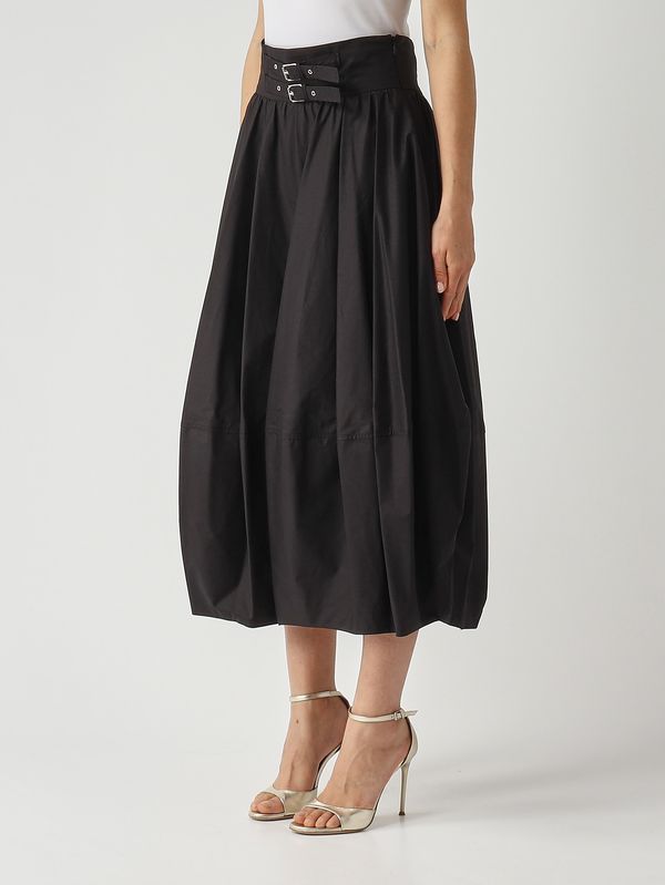 3. Falda de algodón para mujer Negro Meimeij m6pa00
