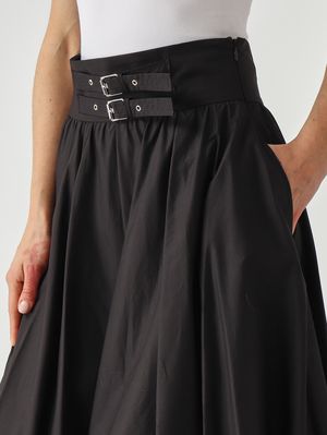 5. Gonna donna in cotone Nero