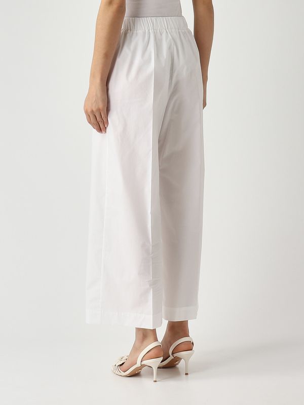 4. Pantalon femme en coton Blanc Meimeij m6pa31