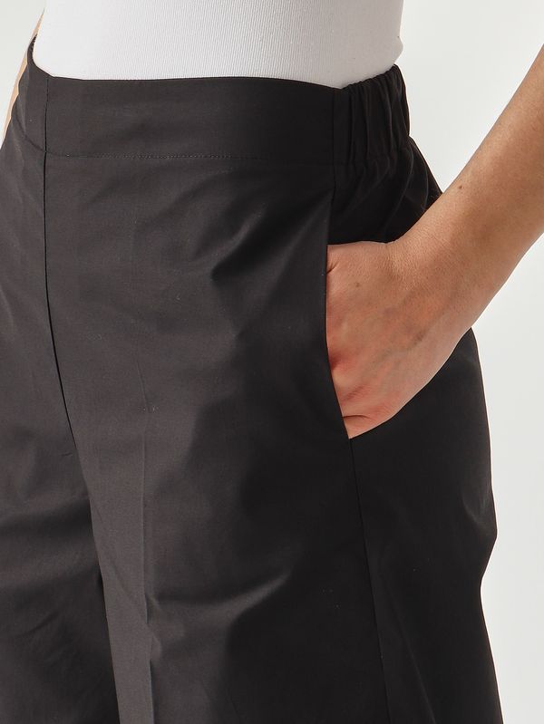 5. Pantalon femme en coton Noir Meimeij m6pa31