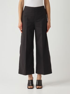 1. Pantalon femme en coton Noir