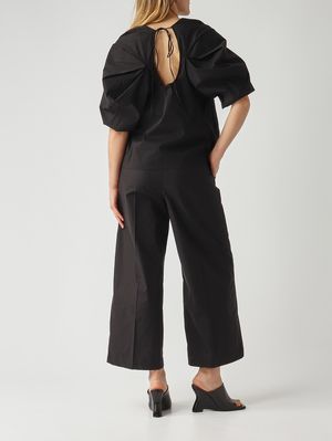 2. Pantalon femme en coton Noir