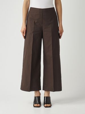 1. Women's cotton trousers Dark Brown