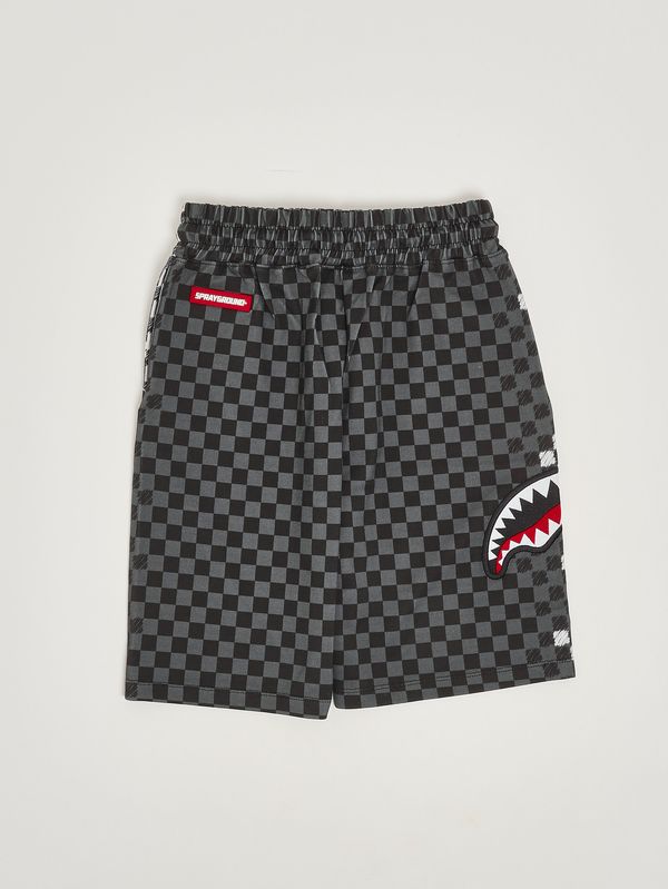 2. Pantalón corto de felpa para niño Blanco y Negro Sprayground spy1412
