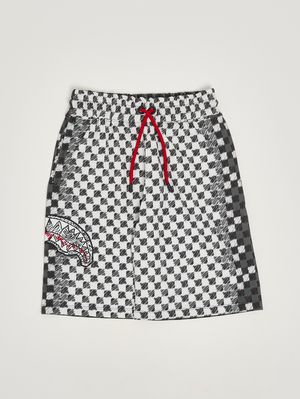1. Pantalón corto de felpa para niño Blanco y Negro