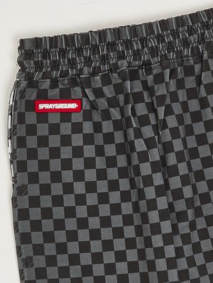 3. Pantalón corto de felpa para niño Blanco y Negro