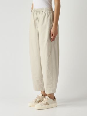 3. Pantalone donna in cotone Crema