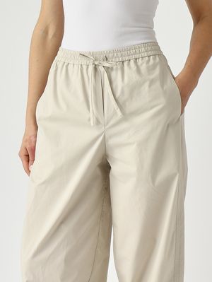 5. Pantalone donna in cotone Crema