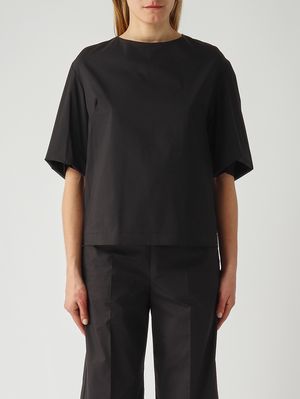 1. Women's cotton-blend shirt Black