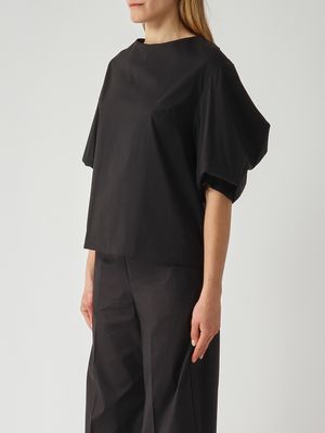 3. Women's cotton-blend shirt Black