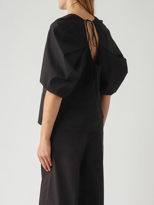4. Women's cotton-blend shirt Black