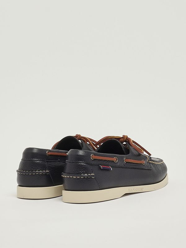 3. Mocassino uomo Portland in pelle fiore martellata Navy Sebago 73118ww