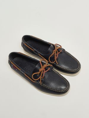 2. Mocassino uomo Portland in pelle fiore martellata Navy