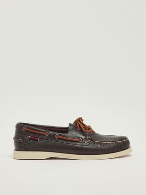 1. Mocasín para hombre Portland en piel flor martillada Cabeza de Moro