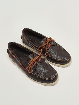 2. Mocasín para hombre Portland en piel flor martillada Cabeza de Moro