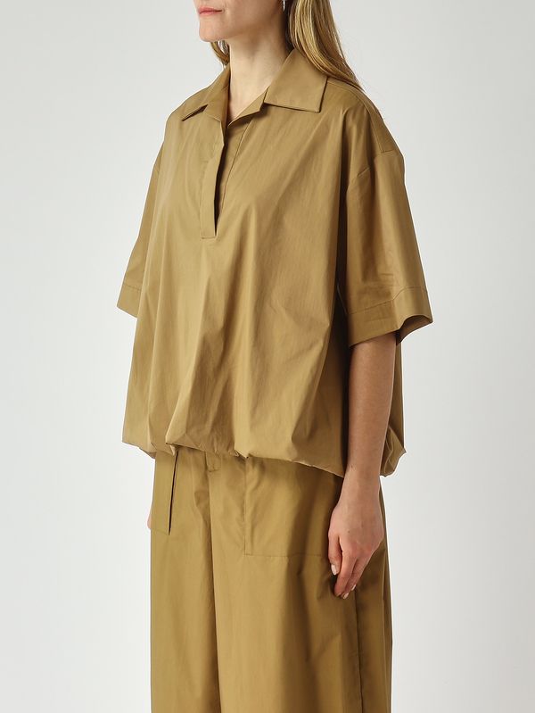 3. Camicia donna in misto cotone Tabacco Meimeij m6pb06