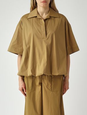 1. Camicia donna in misto cotone Tabacco