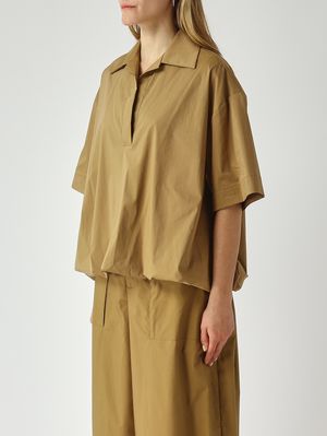 3. Camicia donna in misto cotone Tabacco