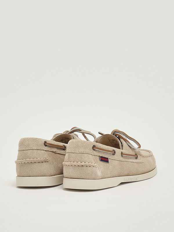 3. Mocasín para hombre Portland Flesh Out en piel de ante sin forro Beige Sebago 7111ptw