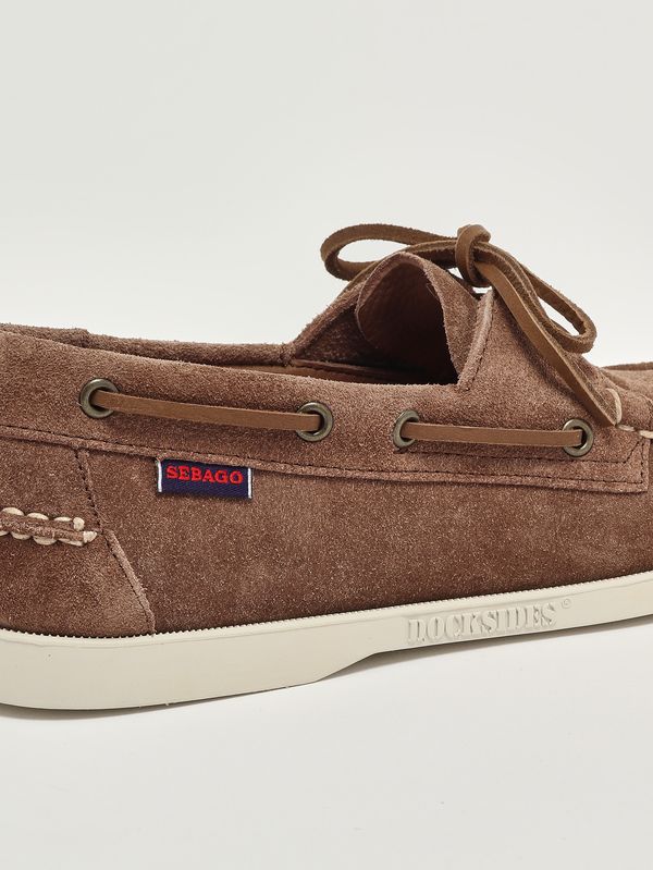5. Herren-Mokassin Portland Flesh Out aus ungefüttertem Wildleder Kakao Sebago 7111ptw