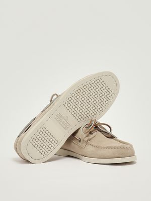 4. Mocasín para hombre Portland Flesh Out en piel de ante sin forro Beige