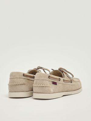 3. Mocasín para hombre Portland Flesh Out en piel de ante sin forro Beige