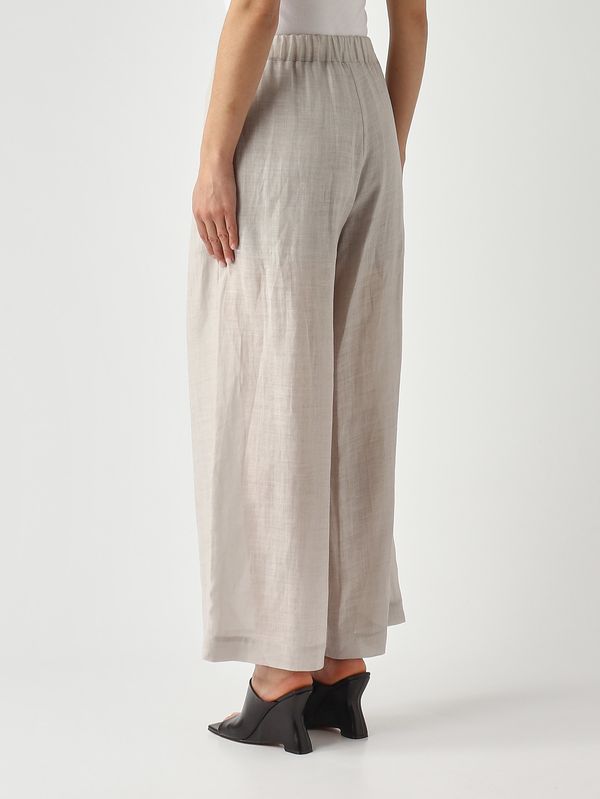 4. Damenhose aus Ramie Perlgrau Meimeij m6pk01
