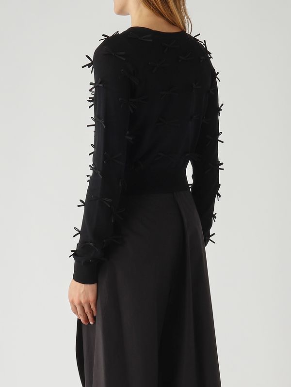 4. Cardigan donna in misto viscosa Nero Meimeij m6pz53