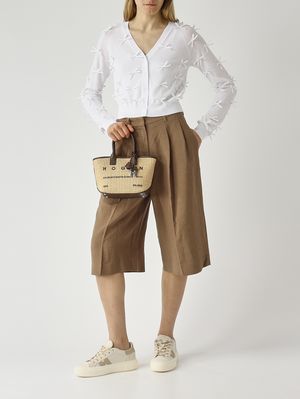 2. Cardigan donna in misto viscosa Bianco Ottico