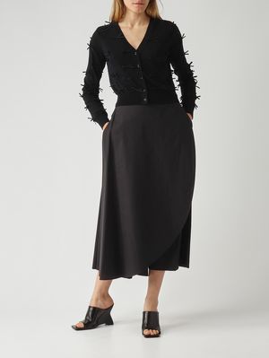 2. Cardigan donna in misto viscosa Nero