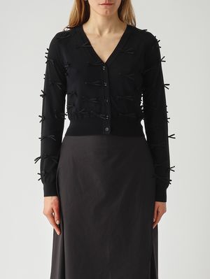 1. Cardigan donna in misto viscosa Nero