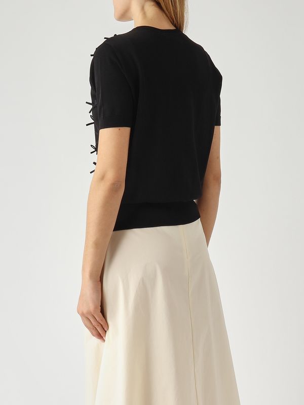 4. Pull femme en mélange de viscose Noir Meimeij m6pz54