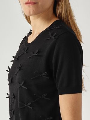 5. Pull femme en mélange de viscose Noir