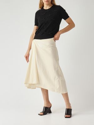 2. Pull femme en mélange de viscose Noir