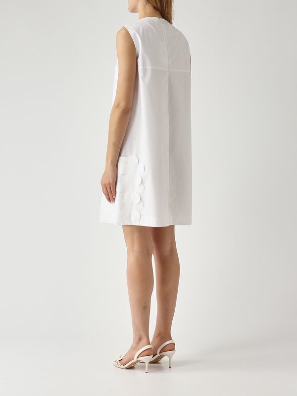 4. Women's cotton dress White Meimeij m6ea73