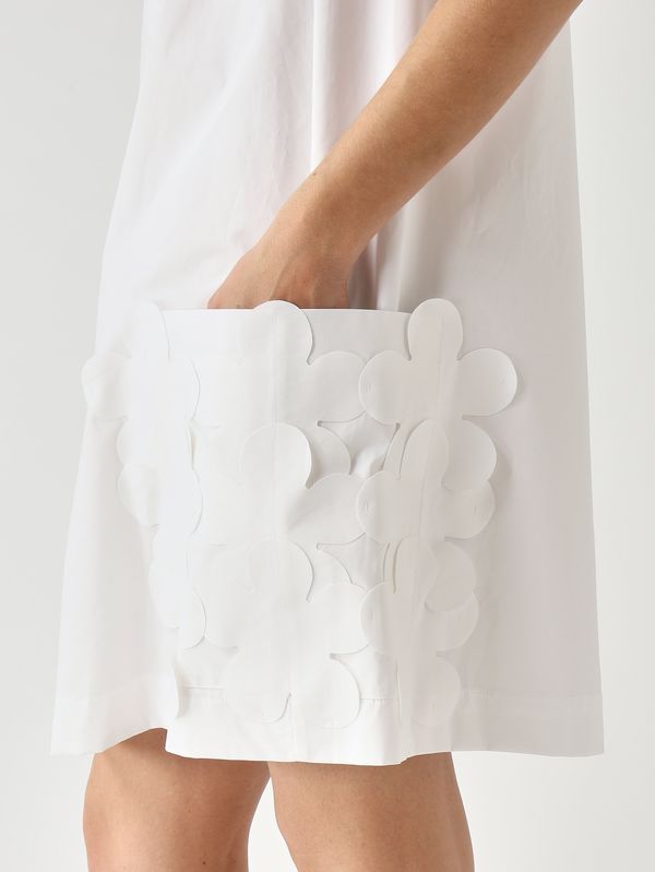 5. Women's cotton dress White Meimeij m6ea73