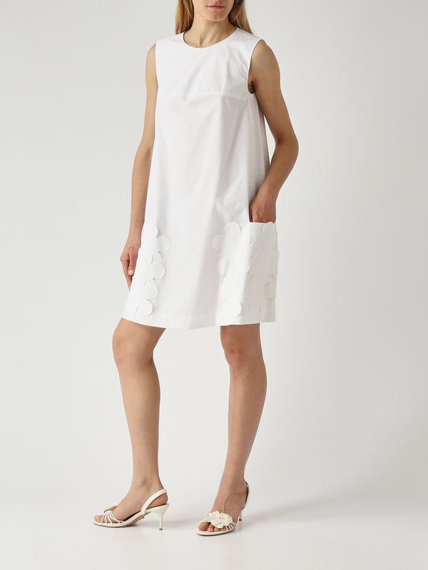 2. Women's cotton dress White Meimeij m6ea73