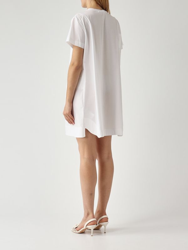 4. Vestido de mujer de algodón Blanco Óptico Meimeij m6ex12