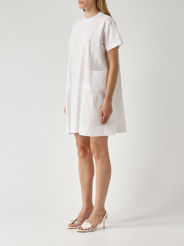 3. Vestido de mujer de algodón Blanco Óptico Meimeij m6ex12