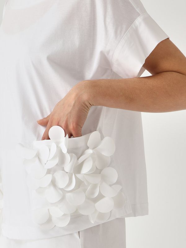 5. Camiseta de mujer de algodón Blanco Óptico Meimeij m6ex09