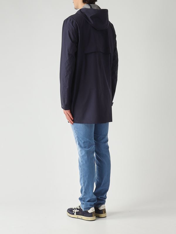 4. Herrenjacke Tommy Stretch 2L aus technischem Stretchgewebe Marineblau K-Way k1161ww