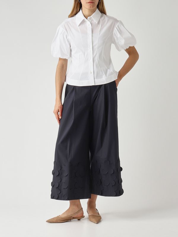 2. Pantalon femme en coton Bleu Nuit Meimeij m6ea58
