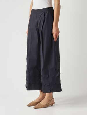 3. Pantalon femme en coton Bleu Nuit