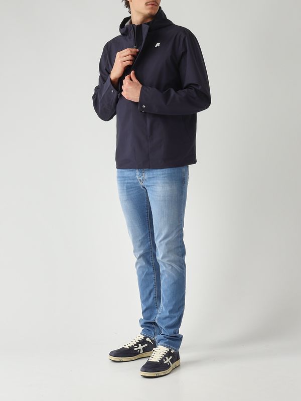 2. Herrenjacke Jacko Stretch 2L aus technischem Stretchgewebe Marineblau K-Way k7136sw