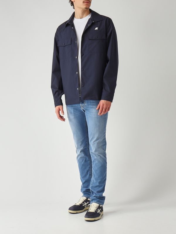 2. Herrenjacke Umbert Stretch 2L aus technischem Stretchgewebe Marineblau K-Way k5138mw