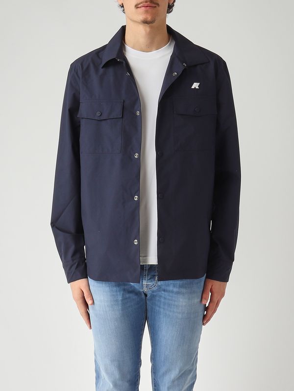 1. Herrenjacke Umbert Stretch 2L aus technischem Stretchgewebe Marineblau K-Way k5138mw