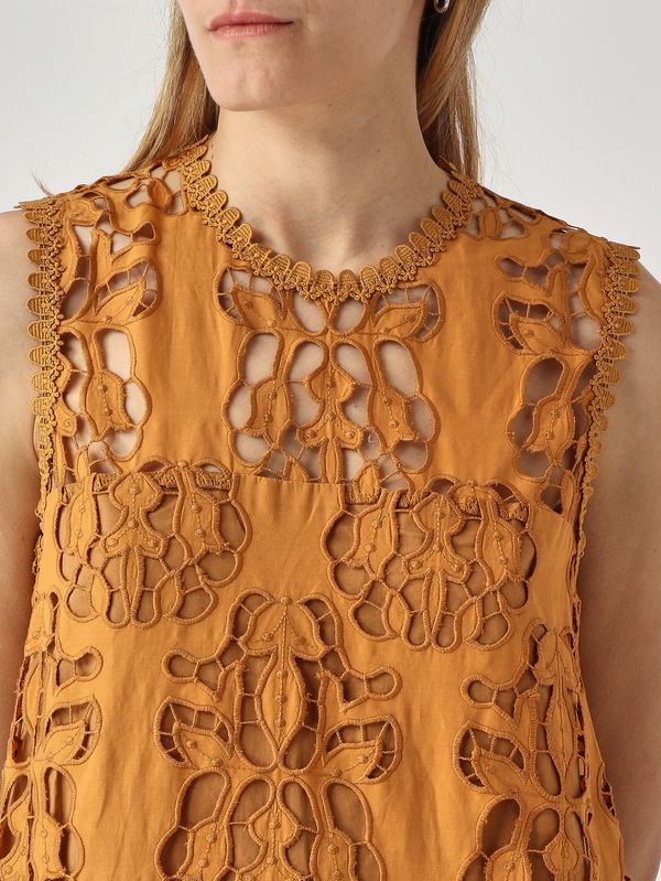 5. Amaranth cotton women's dress Turmeric Nenette amaranto