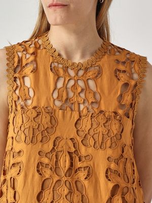 5. Amaranth cotton women's dress Turmeric